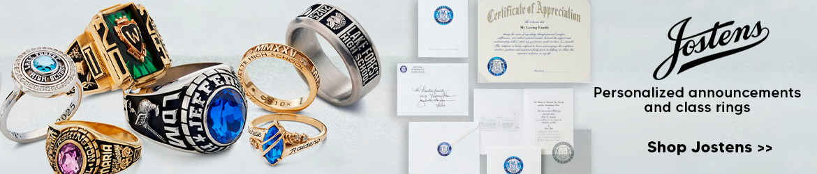 Jostens class rings & personalized announcements