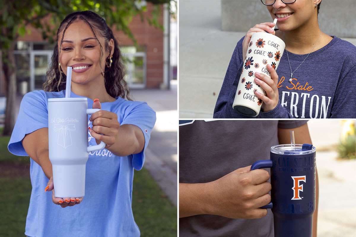 Students using csuf bags