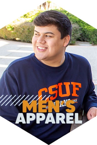 Student wearing men's apparel