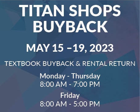 Buyback & rental return is May 15 to 19, 2023.